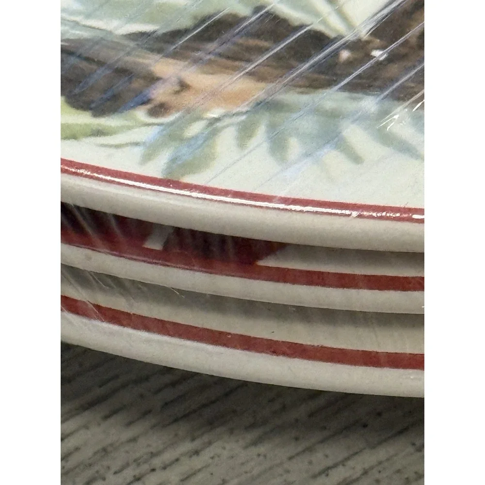 Pier 1 Berry Christmas Salad Plates 9